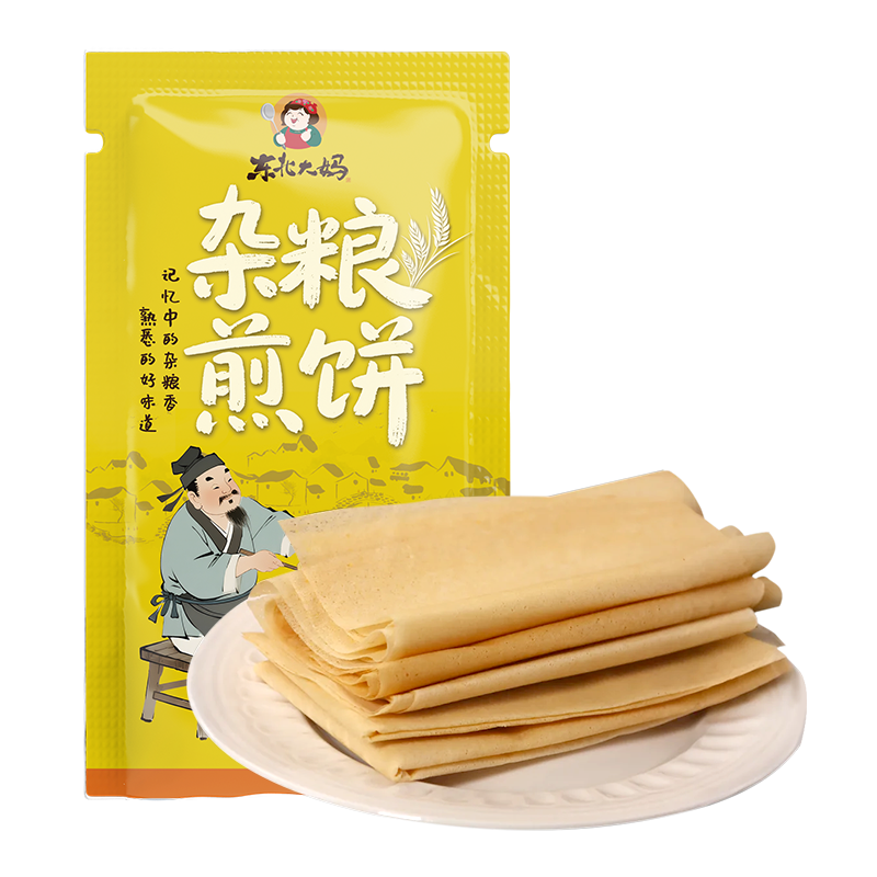 煎饼东北大妈杂粮煎饼独立小包装粗杂粮玉米小米卷饼即食25g/袋