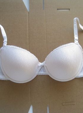 HEIDI~70DD75A80C白色薄棉罩杯有钢圈文胸内衣微聚拢上托好版型