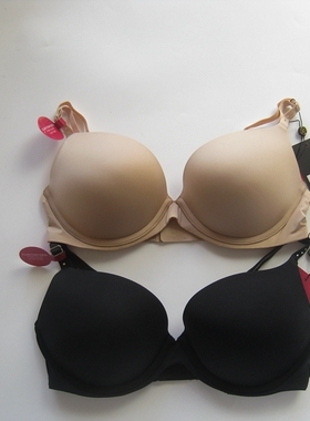 澳洲单PS~75DE肤色黑色光面罩杯可交叉肩带增大罩杯文胸