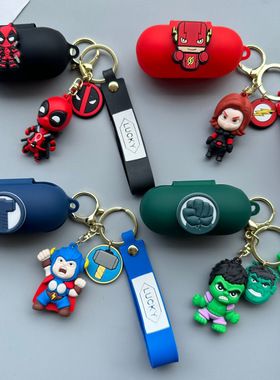 适用索尼Sony WF-C510无线蓝牙耳机可爱卡通复仇者联盟软壳硅胶保护套WFC500防尘壳时尚防丢防摔收纳套C700壳