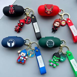 适用索尼Sony WF-C510无线蓝牙耳机可爱卡通复仇者联盟软壳硅胶保护套WFC500防尘壳时尚防丢防摔收纳套C700壳