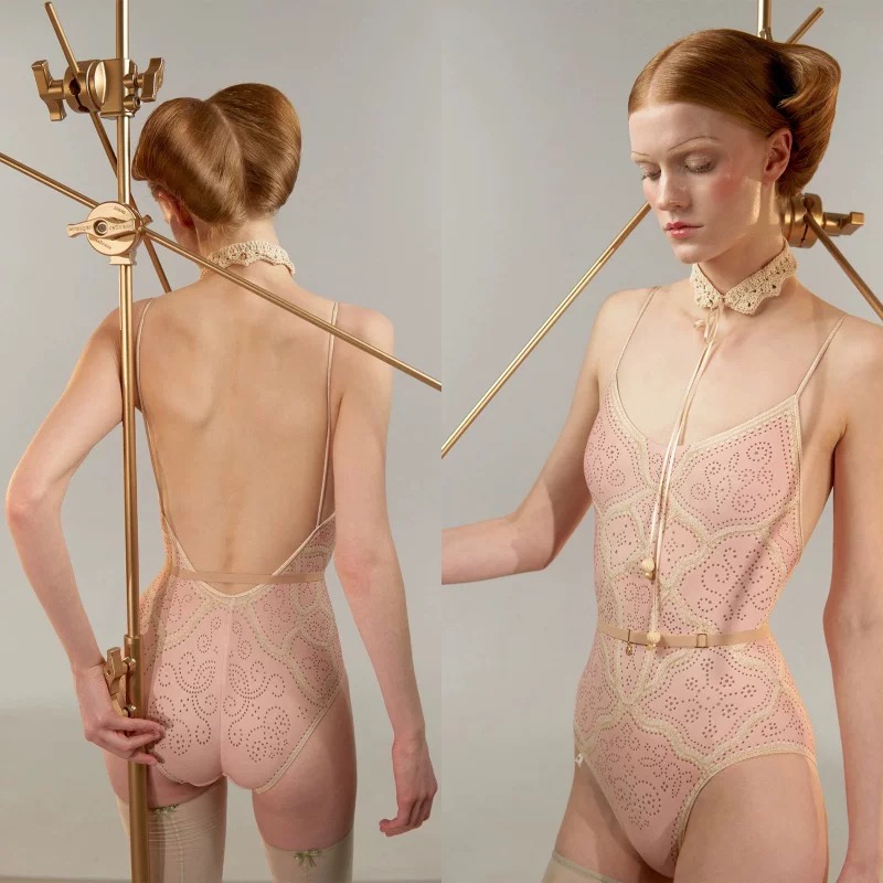 JAC-punched leather斯洛文尼亚进口芭蕾舞蹈空中瑜伽体服