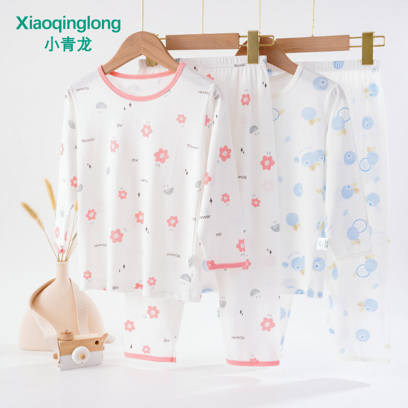 小青龙纯棉薄款睡衣中大童空调服