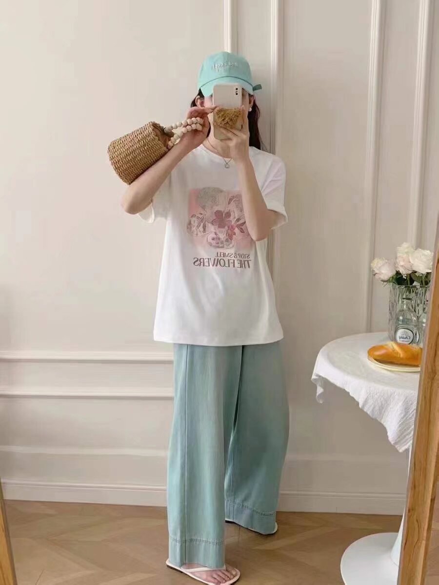 圆领短袖T恤女夏装2025新款T恤