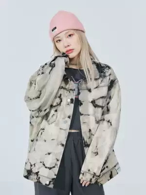 INSNLASIA 21SS Original Wash Tie Den Jacket Tide Brand Heavy Industry Old Men and Women Coats