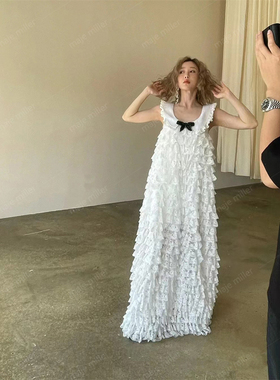 设计师买手店甜美公主裙千层纱蕾丝连衣裙长裙新娘伴娘礼服蛋糕裙