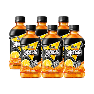康师傅无糖冰红茶330ml*6瓶整箱24瓶柠檬口味茶饮品迷你瓶装批发