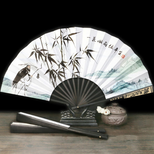 古风扇子苏轼定风波折扇10寸