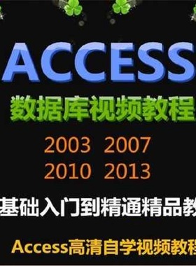 Access2013/2010/2007/2003数据库开发软件视频适合自学全套教程