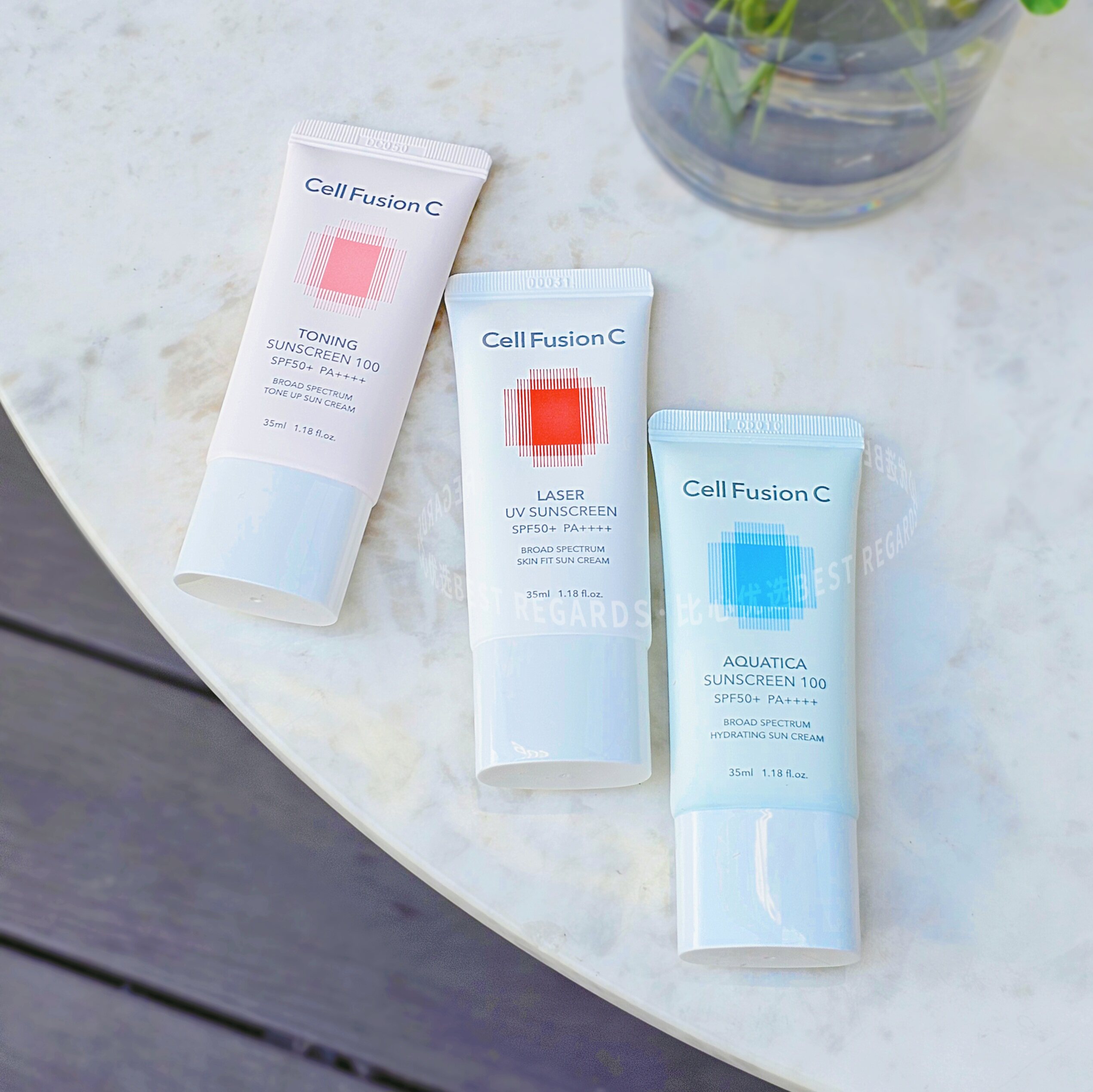 拆盒福利~现货韩国本土秀肤生防晒三款搭配oliveyoung套盒版35ml