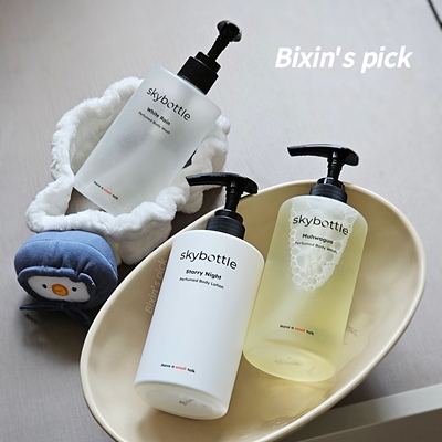 皂香雨水 韩国skybottle身体乳沐浴露无花果白雨清爽保湿不粘腻