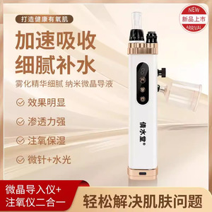纳米微晶导入仪mts中胚层电动微针脸部补水喷雾仪自打水光导入仪