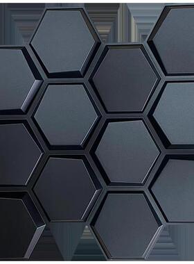 3D立体墙板墙纸防潮公司办公室服装店拍照网咋直播背景墙酒店前台