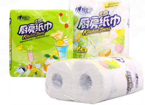 KT102 心相印料理用纸厨房专用纸巾吸油纸 吸水纸 多省6提包邮