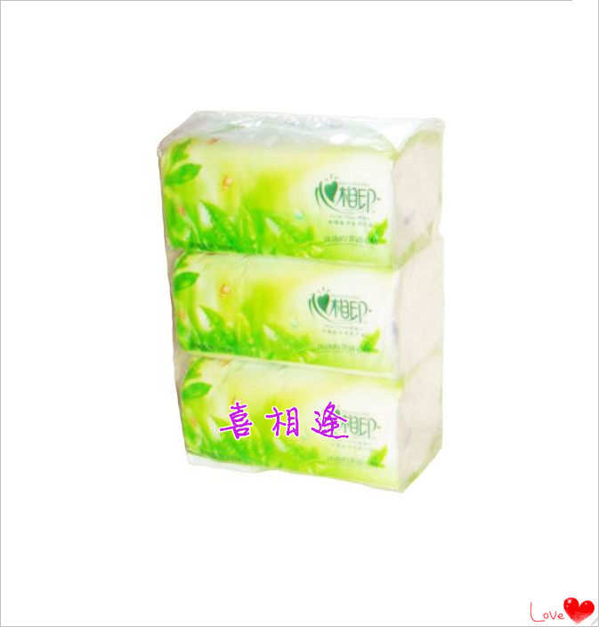 心相印茶语经典 抽纸456张 餐巾纸3层压花 纸巾茶叶精油 柔厚舒适