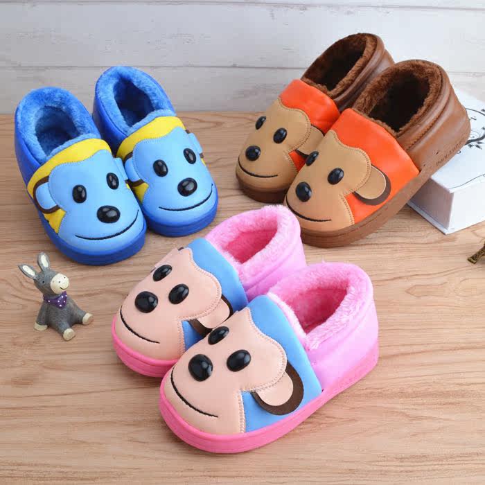 Chaussons enfants en autre pour hiver - semelle caoutchouc antidérapant - Ref 1004685 Image 1