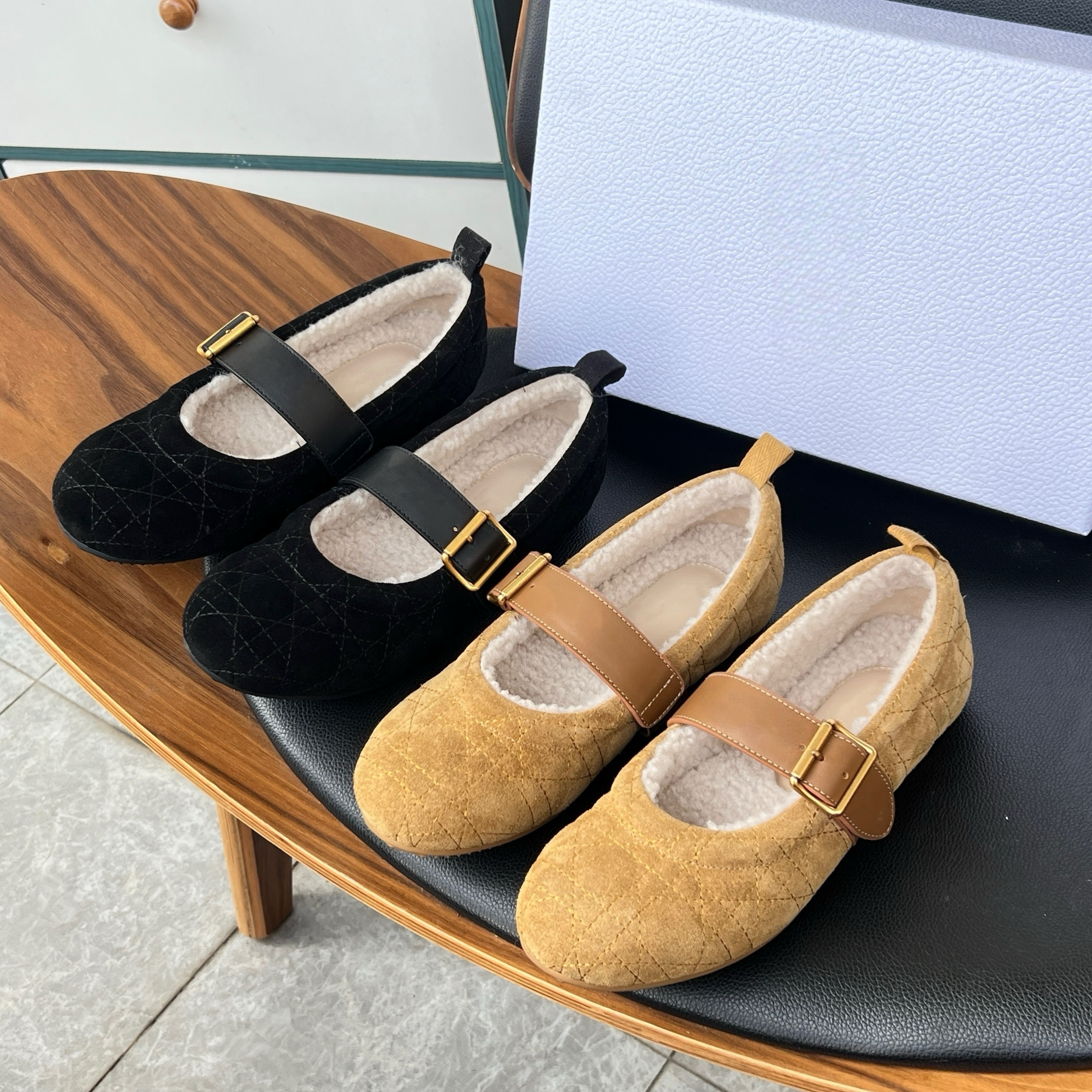 2025冬季新款加绒加厚保暖玛丽珍女平底浅口单鞋时尚百搭羊毛绵鞋,女鞋,玛丽珍鞋,淘宝优惠券,粉丝福利购,淘宝优惠卷