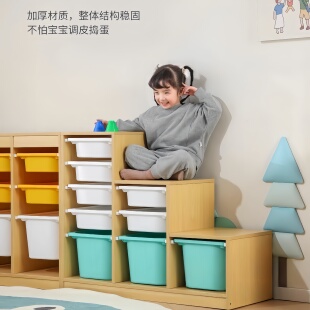 新款特价多色加厚塑料储物筐无盖叠加收纳箱儿童玩具收纳盒教具篮