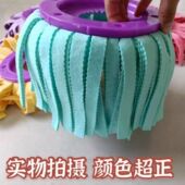 鹿皮巾旋转拖把替换头免手洗无水痕拖把一拖净家用好神拖布通用型