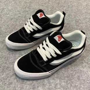 2024夏季 女休闲板鞋 新款 街头胖胖面包鞋 黑色经典 复古厚底运动鞋 款