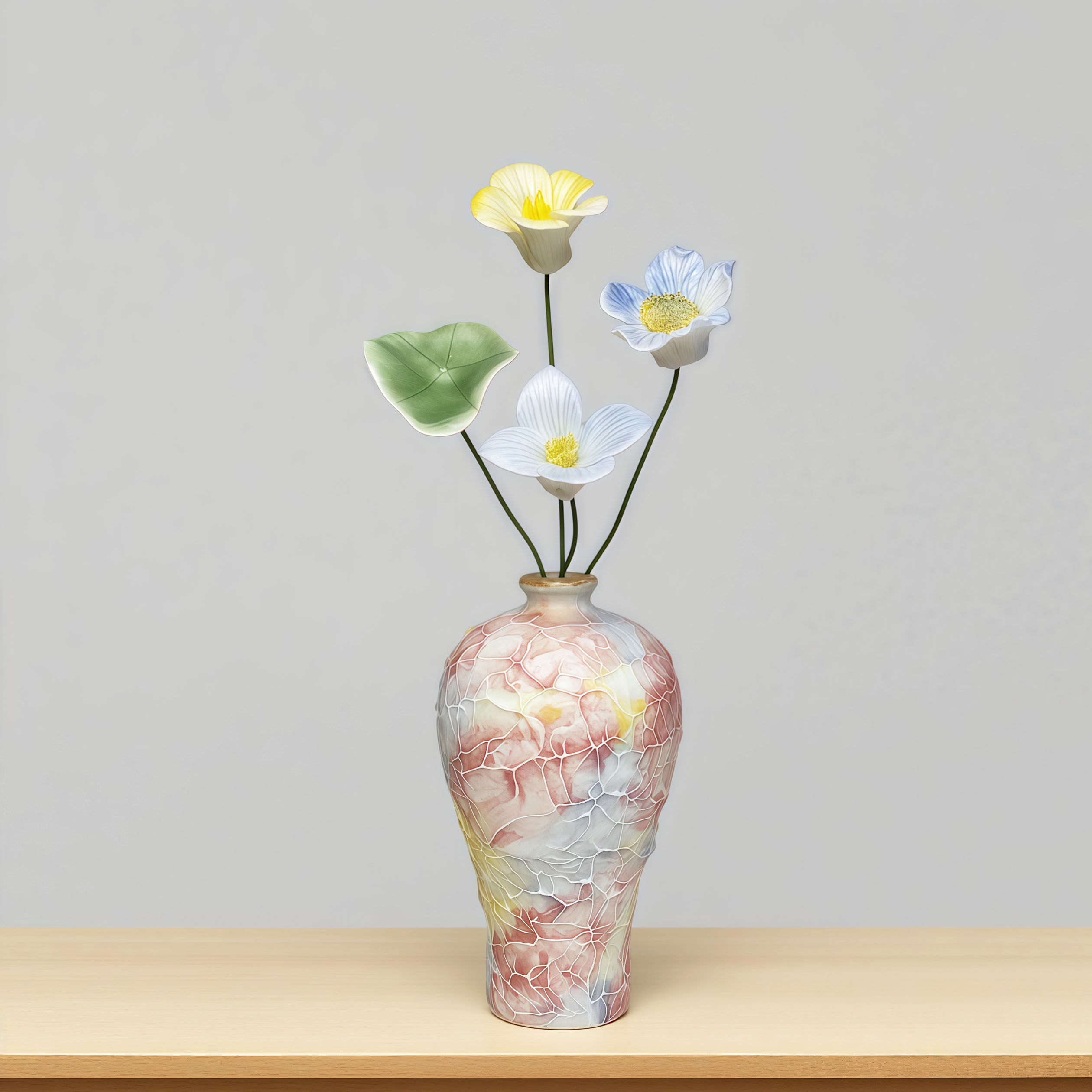 景德镇手工陶瓷花瓶陶瓷花家居装饰品插花玄关电视柜酒店民宿摆设,家居饰品,花瓶,淘宝优惠券,粉丝福利购,淘宝优惠卷