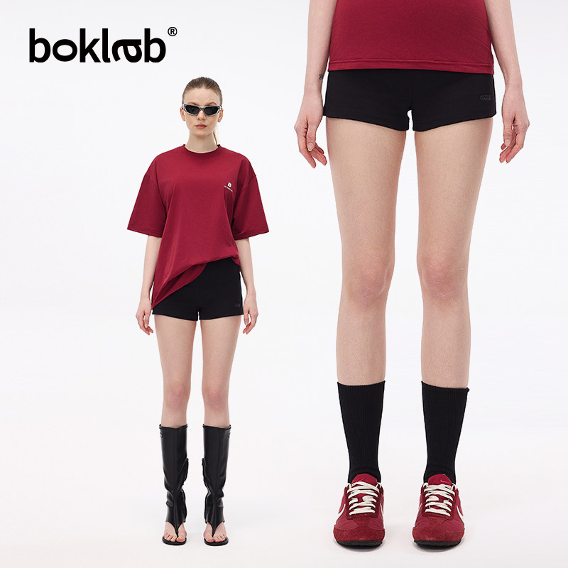 BOKLAB2025新品超短裤女高腰修身瑜伽健身骑行运动辣妹热裤休闲裤