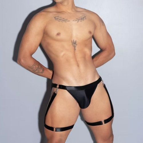 性感男士低腰U凸提臀丁字裤