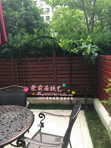 新款铁艺拱门花门欧式爬藤架 园艺铁艺拱门架 铁艺藤月拱门户外