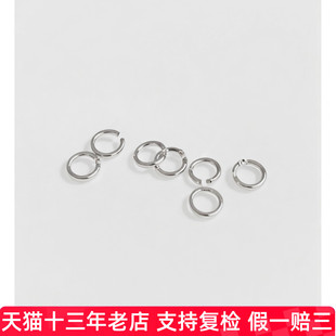 pt950铂金配件圈圈保色极细小开口圈手工diy手链项链收尾连接圈