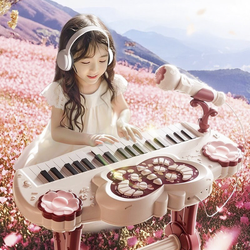 多功能儿童电子琴女孩入门初学可弹奏钢琴式乐器玩具宝宝生日礼物