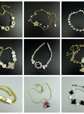 锆石水钻淡水珍珠女手链百搭气质