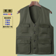 款 新款 坎肩电工钓鱼马甲内外穿四季 马甲多口袋中老年人爸爸装 男士