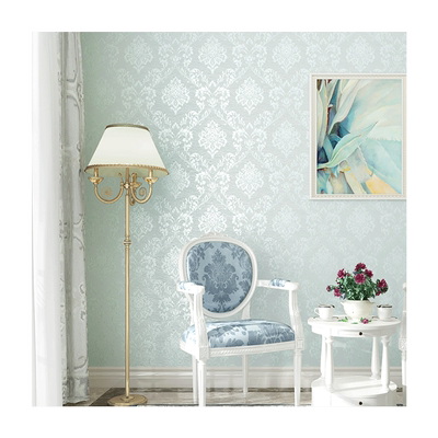 欧式刺绣防霉零甲醛无缝墙布