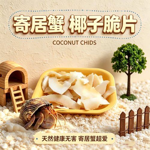 蟹蟹喜爱零食椰子片日常投喂首选