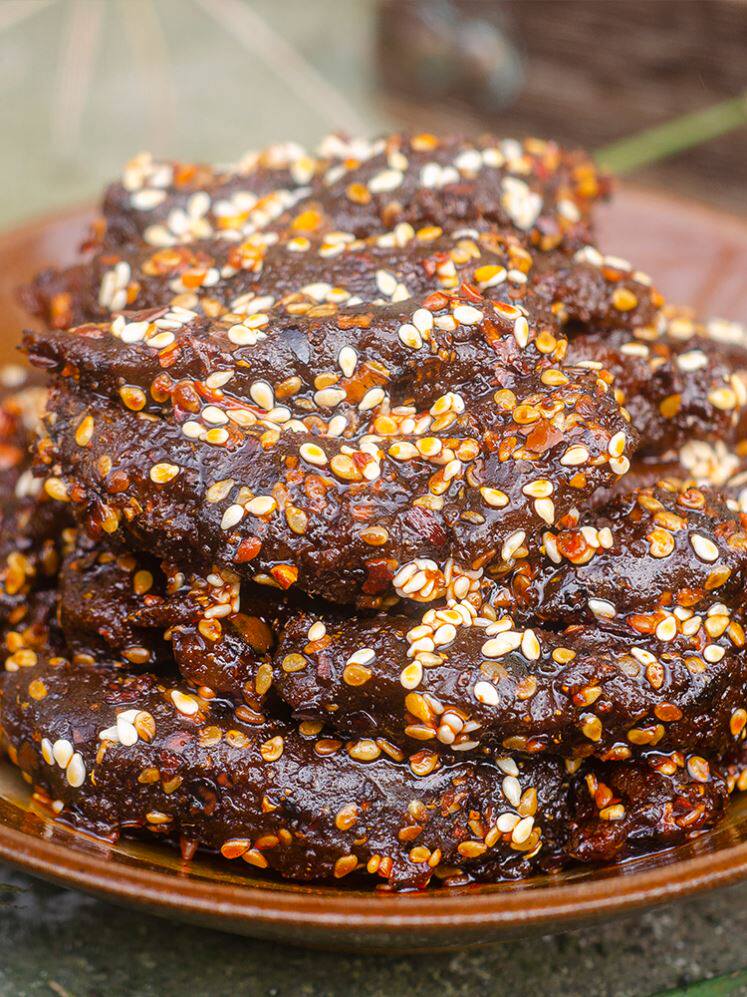 尚食宴记四川特产麻辣牛肉干冷吃香辣风干牛肉条即食熟食卤味零食