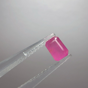 汇美宝矿无烧红宝石裸石0.944ct天然方形戒面5 6mm镶戒指吊坠手链