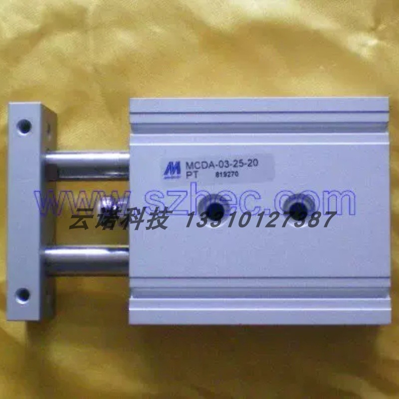正品 台湾金器 MINDMAN 附磁 双轴倍力气压缸 MCDA-03-6-10 原装