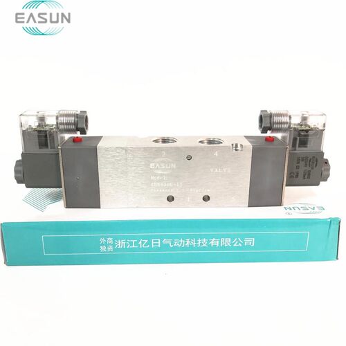 EASUN 亿日电磁阀 4ES430E-15 4ES430 4分换向阀 三位五通 AC DC