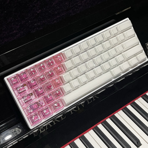 XVX水晶果冻侧刻键帽 113颗键帽60he键帽80he键帽小蜜蜂通用键帽
