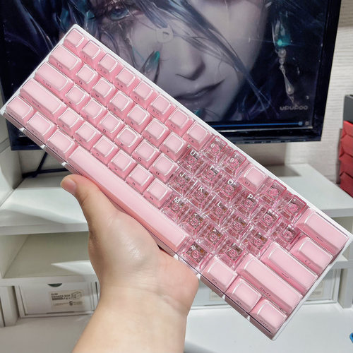 XVX果冻爱心双拼键帽60he键帽80he键帽made68小蜜蜂通用键帽
