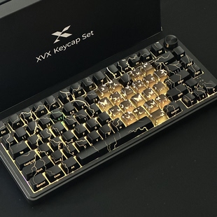 XVX 闪电纹2.0键帽IMD工艺侧刻图案透光客制化机械键盘帽woting60