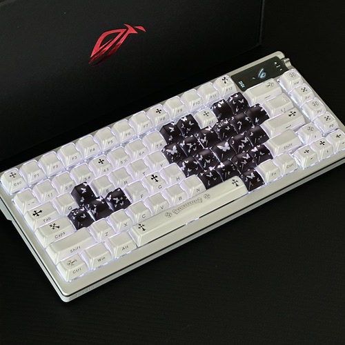 xvx克罗恩蝶影键帽rog夜魔/雨75/重力星球k1/魔导士迈从ace68/帽