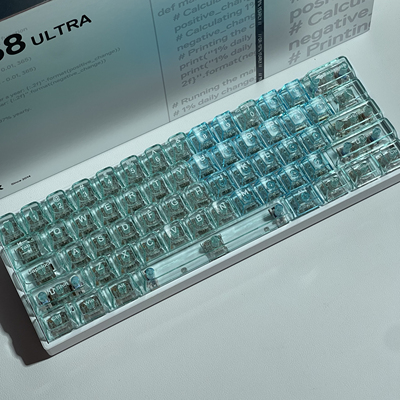 只此青绿水晶键帽 键帽60he 80he made68小蜜蜂ez63爱心键帽