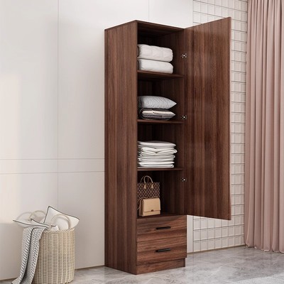 实木生态板简约单门儿童衣柜