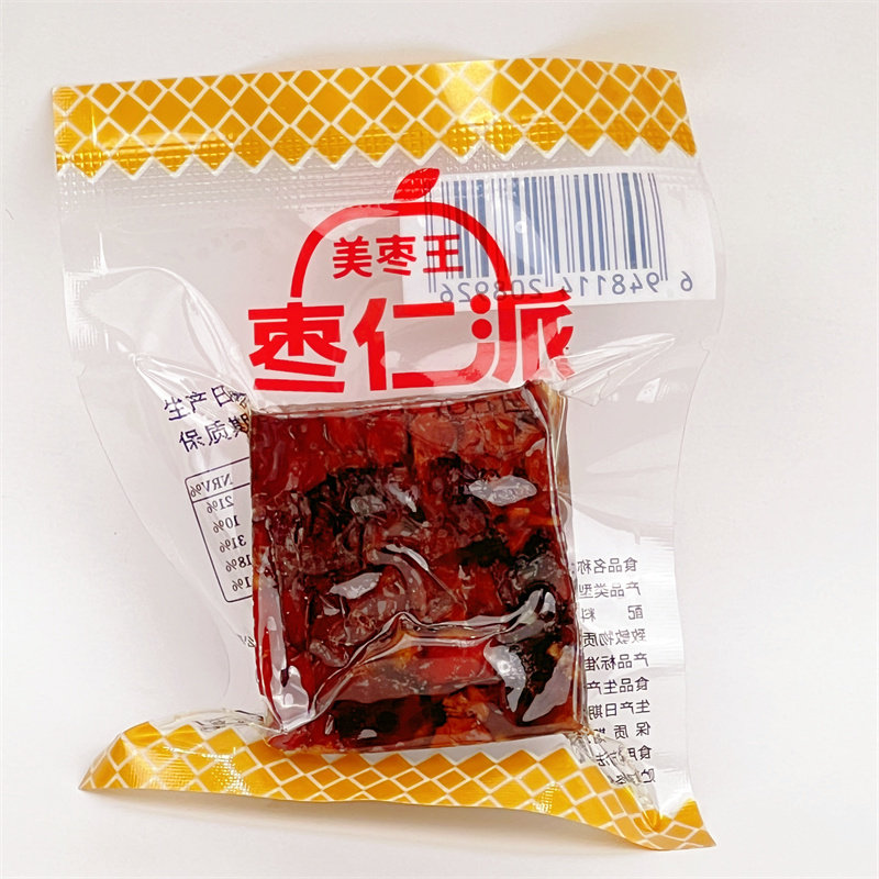 美枣王枣仁派5斤1斤小包装整箱红枣夹核桃仁枣糕零食代餐出游旅游