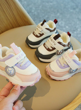 宝宝运动鞋秋冬二棉加绒1一2-3岁婴幼儿学步鞋软底防滑小童鞋冬季