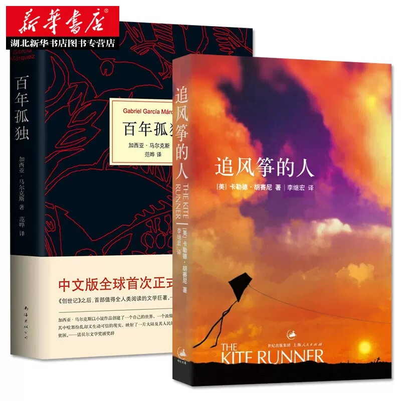 【正版】百年孤独+追风筝的人【套装2册】 马尔克斯 胡塞尼原版无删 诺贝尔文学奖世界名著现代文学外国随笔小说 世界文学中文小说怎么看?