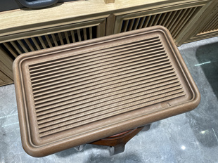 茶盘家用简约功夫茶具托盘排水式长方形实素电木纯手工50x30小号