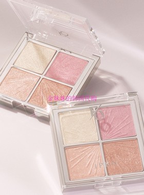 韩国 IPKN/忆可恩Flap one face 多功能珠光四色高光眼影腮红盘