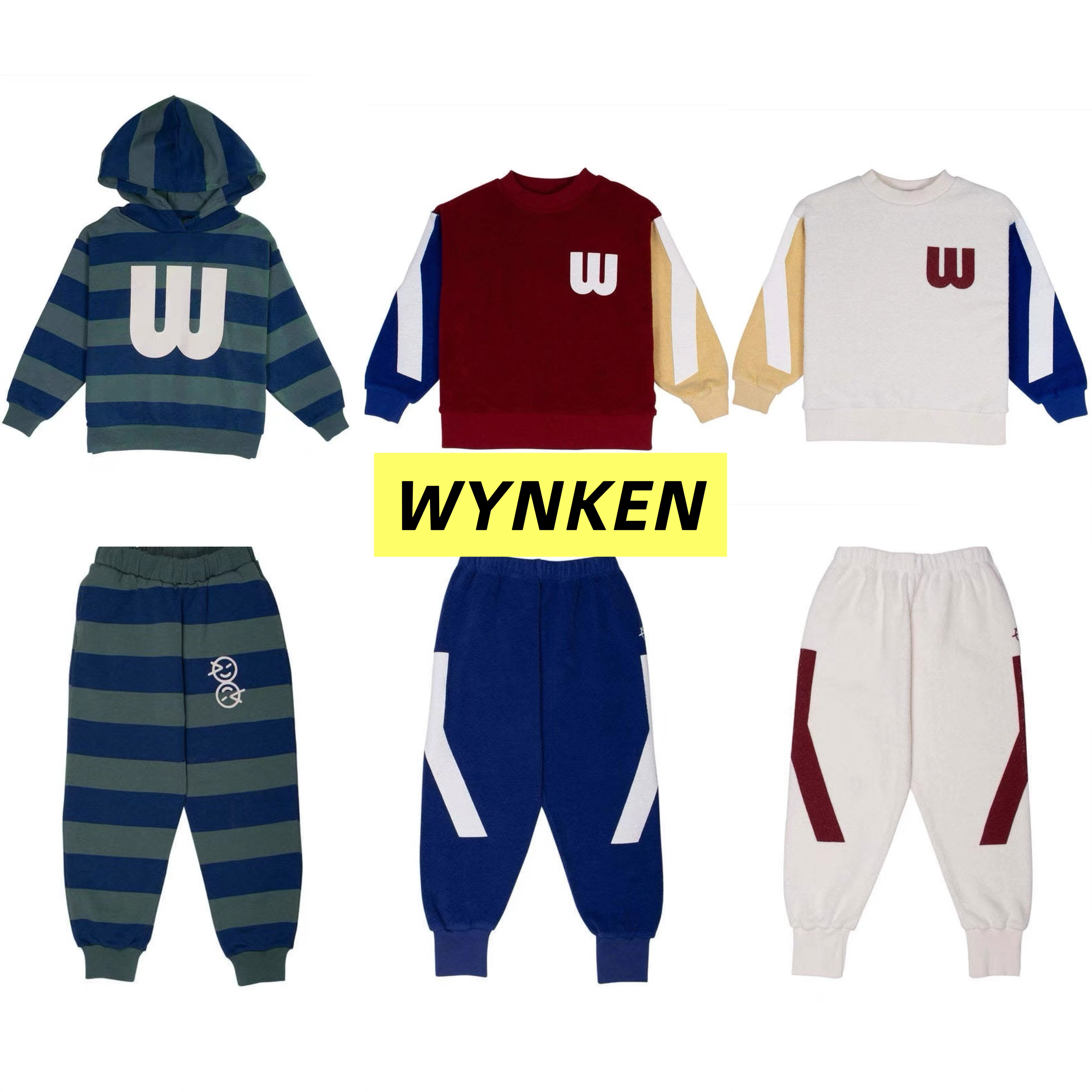【实体清仓】英国WYNKEN男女童运动裤卫裤休闲裤卫衣连帽